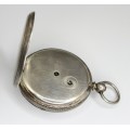 ceas de buzunar cylindre Franch London cca 1840 montura in argint